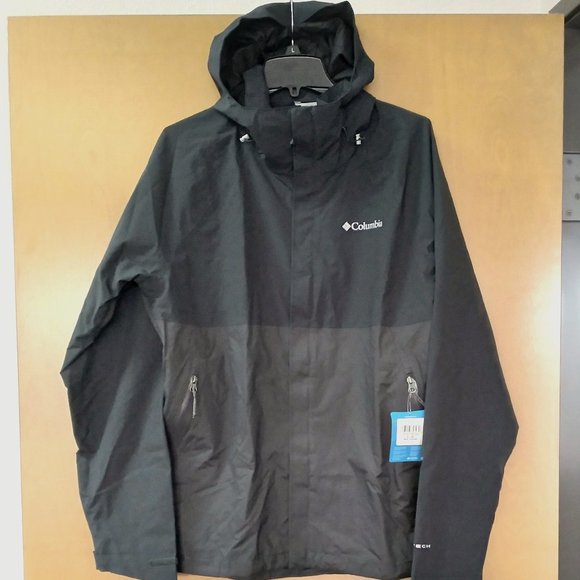🆕Columbia Men's Valley Elite Stretch Jacket, Large -Black. Brand NEW, Authentic - Picture 1 of 7